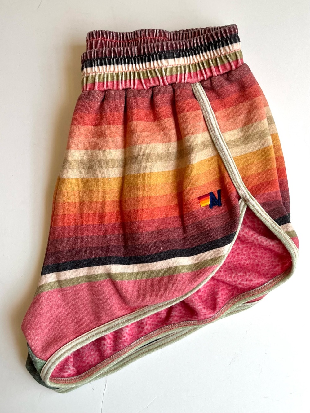 Aviator Nation Tulum Rainbow Jogger Shorts - Picture 3 of 9